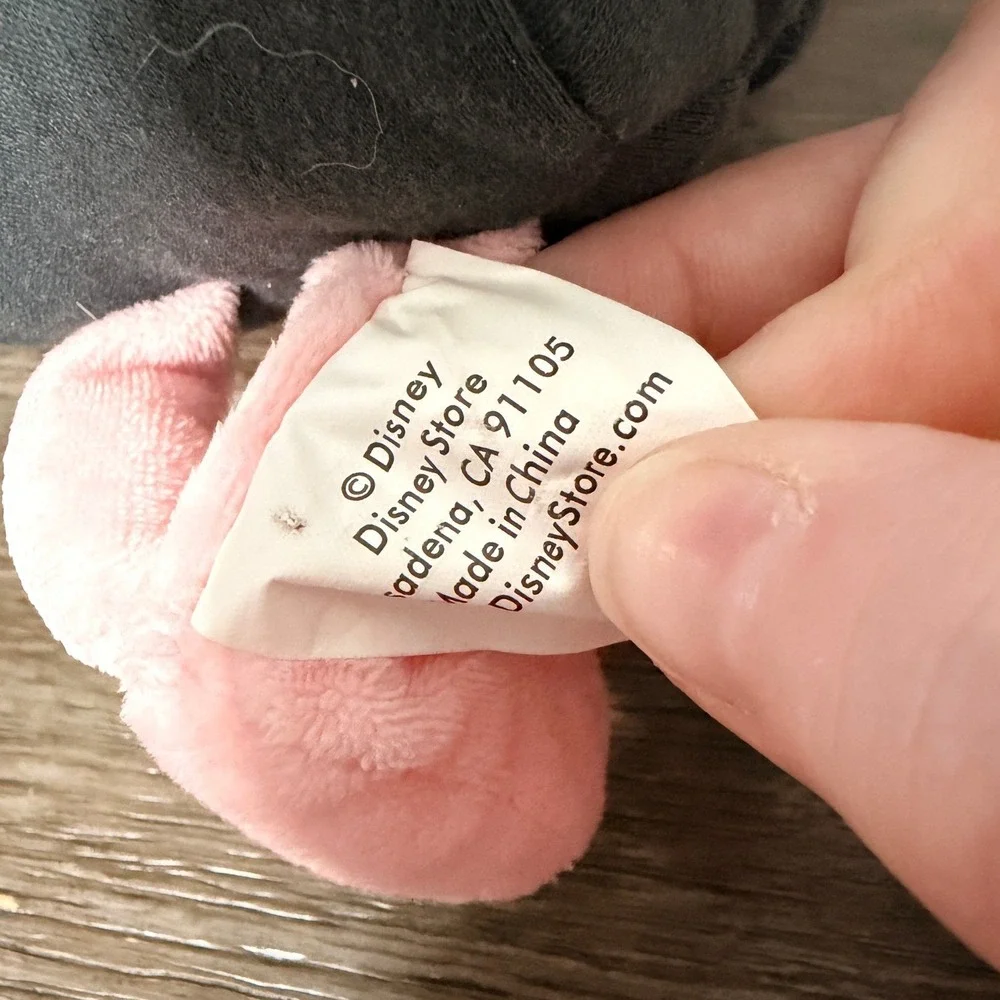 Disney Store Piglet Baseball Catcher Plush Winnie the‎ Pooh Pink Pig Stuffed Toy